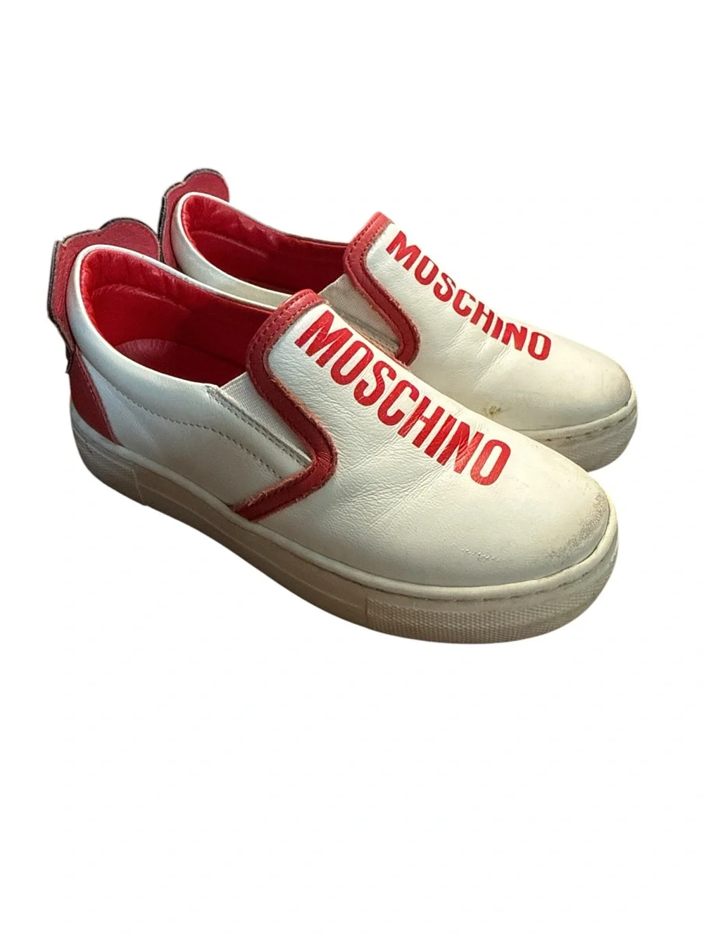 Moschino  sz 29 Teddy Leather Slip-On Sneakers